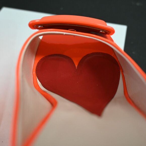 ROGER VIVIER Neon Orange Buckle Platform Heels Size 38 - Picture 8 of 12